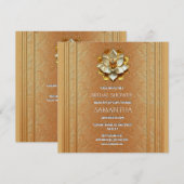 Invitation de douche de mariée indienne Terracotta (Devant / Derrière)