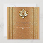 Invitation de douche de mariée indienne Terracotta (Dos)