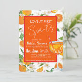Invitation de douche de mariée Love at First Sprit (Debout devant)