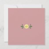 Invitation de douche de mariée Main Squeeze Lemons (Dos)