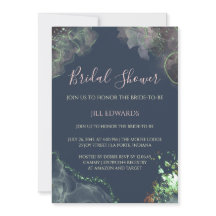 Invitation de douche de mariée Mariage Vert Émerau
