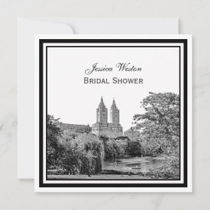 Invitation de douche de mariée NYC Centrl Pk Lake