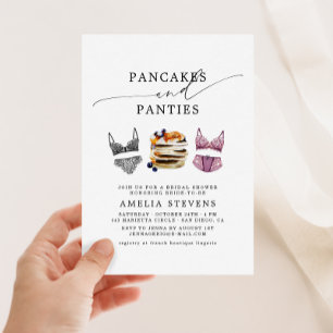 Invitation de douche de mariée Pancakes & Panties