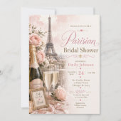 Invitation de douche de mariée parisienne (Devant)