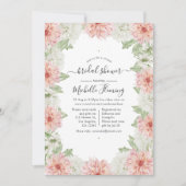 Invitation de douche de mariée Pastel Blush Pink D (Devant)