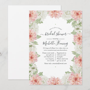 Invitation de douche de mariée Pastel Blush Pink D