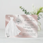 Invitation de douche de mariée Robe de mariage jol (Debout devant)