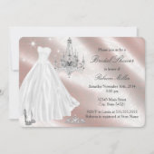 Invitation de douche de mariée Robe de mariage jol (Devant)