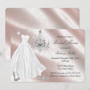 Invitation de douche de mariée Robe de mariage jol