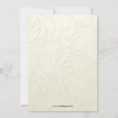 Invitation de douche de mariée - Robe verticale et (Dos)