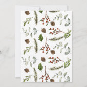 Invitation de douche de Noël Couple, Douche de vac (Dos)