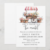 Invitation de douche de nubilée Fresh Off The Mark (Devant / Derrière)