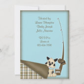 Invitation de douche de pêcheur de bébé (Dos)