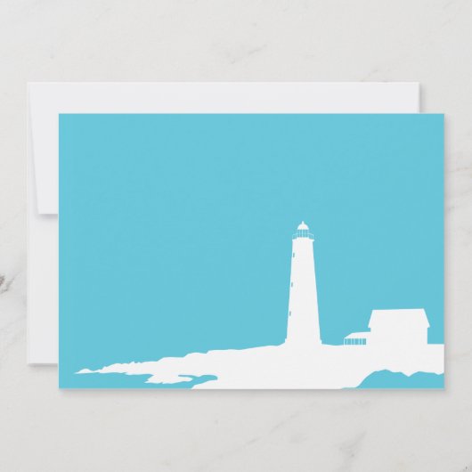 Invitation de douche de phare (Dos)