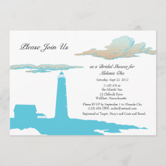 Invitation de douche de phare