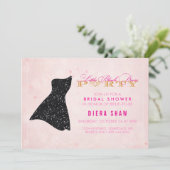 Invitation de douche de robe noire (Debout devant)