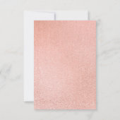 Invitation de douche de rose moderne et or en marb (Dos)