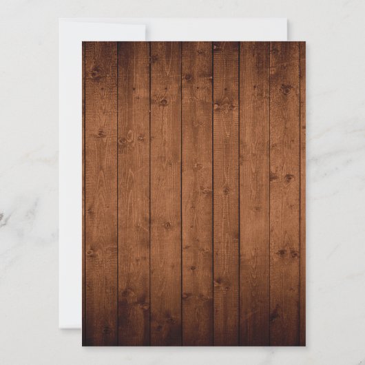 Invitation de douche de style occidental (Dos)