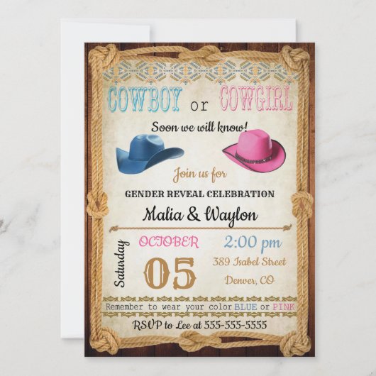 Invitation de douche de style occidental (Devant)