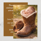 Invitation de douche de téléchargement numérique B (Devant / Derrière)