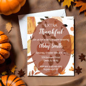 Invitation de douche de Thanksgiving extra reconna