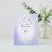 Invitation de douche de thème de crème glacée rama (Debout devant)