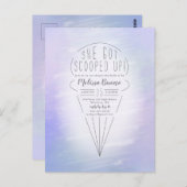 Invitation de douche de thème de crème glacée rama (Devant / Derrière)