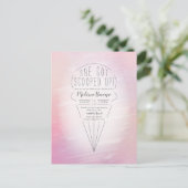 Invitation de douche de thème de glace ramassée (Debout devant)