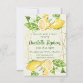 Invitation de douche de verdure de citron (Devant)