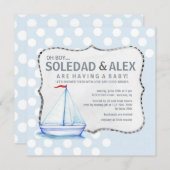 Invitation de douche de voilier (Devant / Derrière)