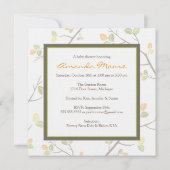 Invitation de douche de voiture d'enfant de (Dos)