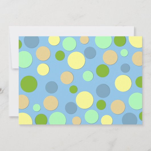 Invitation de douche d'éléphant de bébé (Dos)