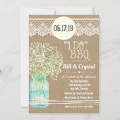 Invitation de douche d'engagement de BBQ JE FAIS (Devant)
