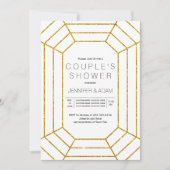 Invitation de douche du couple mariage en diamant  (Devant)
