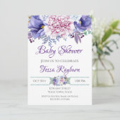 Invitation de douche florale (Debout devant)