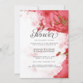 Invitation de douche | Géographie d'aquarelle de c (Devant)