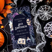 Invitation de douche Goth vintage