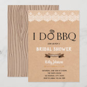 Invitation de douche Kraft I do Bbq (Devant / Derrière)