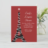 Invitation de douche Lingerie Paris Lights (Debout devant)