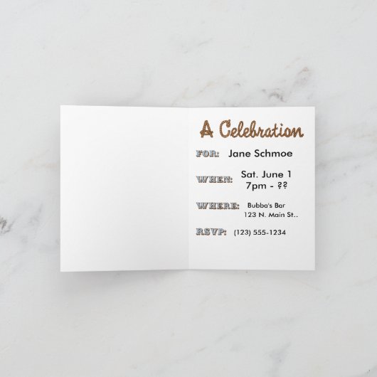 Invitation de douche nonBridaled (Intérieur)