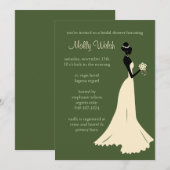 Invitation de douche nuptiale (Devant / Derrière)