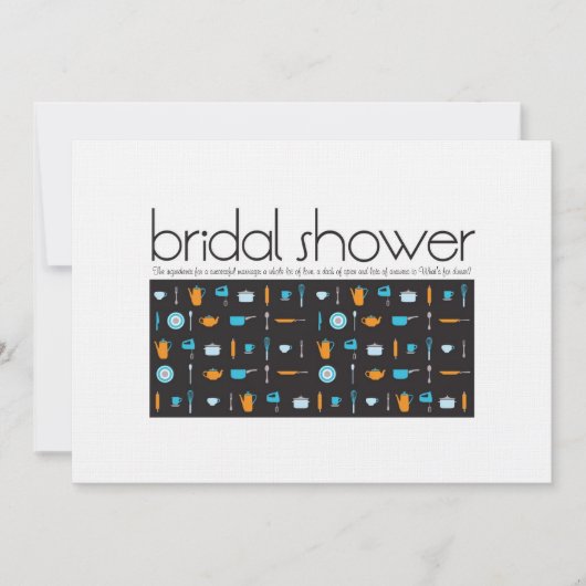 Invitation de douche nuptiale (Devant)
