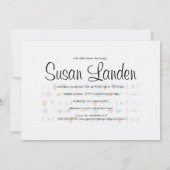 Invitation de douche nuptiale (Dos)