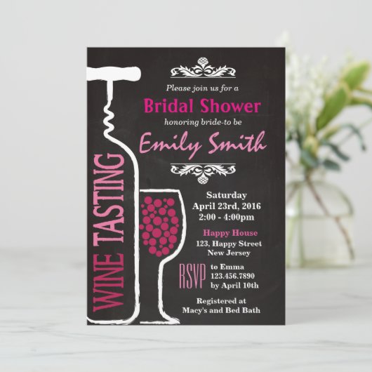 Invitation de douche nuptiale (Debout devant)