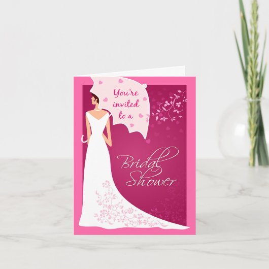 Invitation de douche nuptiale (Devant)