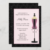 Invitation de douche nuptiale (Devant / Derrière)