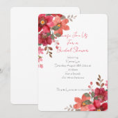 Invitation de douche nuptiale (Devant / Derrière)