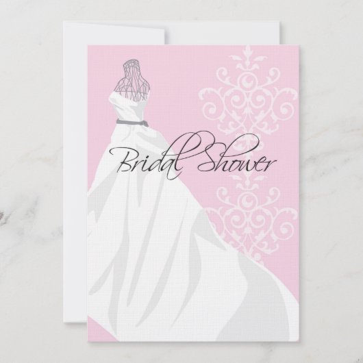 Invitation de douche nuptiale (Devant)