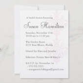 Invitation de douche nuptiale (Dos)