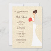 Invitation de douche nuptiale (Devant)